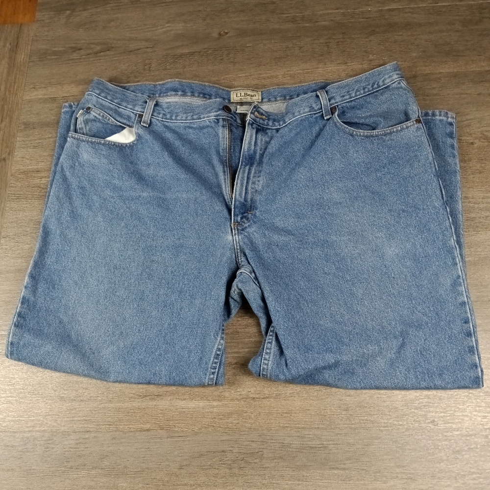 LL Bean Mens Denim Blue Jeans Size 46/29